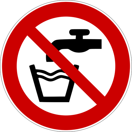 No Tap Water Clipart