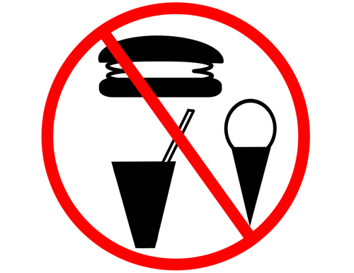 No Food Allowed Sign Clipart