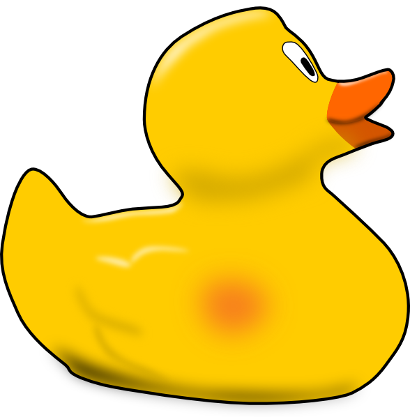 Free Yellow Rubber Duck Dromgbp Top Clipart