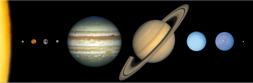 Solar System Scale Clipart