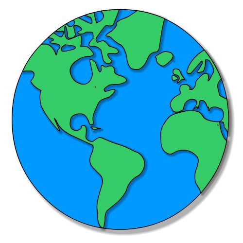 Globe Earth On Planet Earth And Earth Clipart