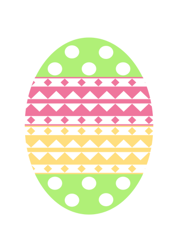 Pastel Color Easter Egg Clipart
