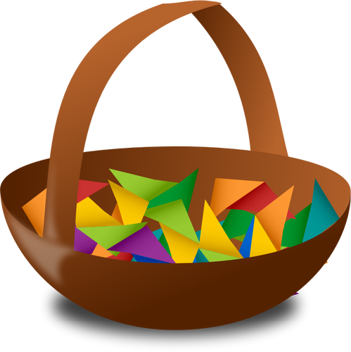 Empty Easter Basket Clipart