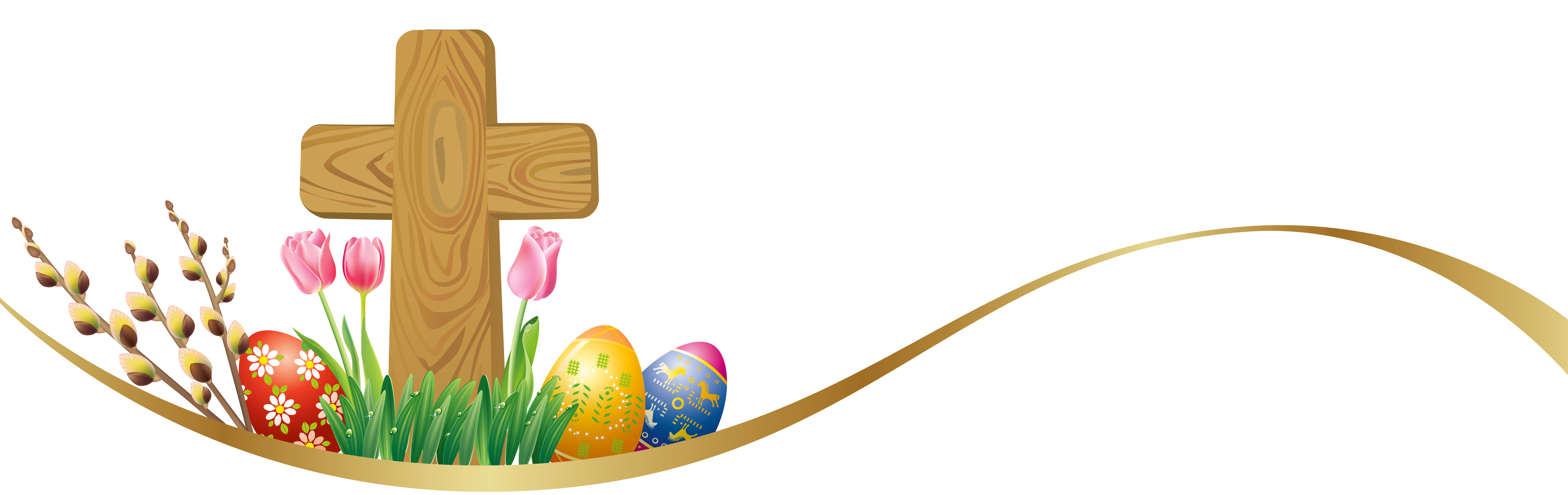 And Picture Deco Egg Eggs Cross With Clipart