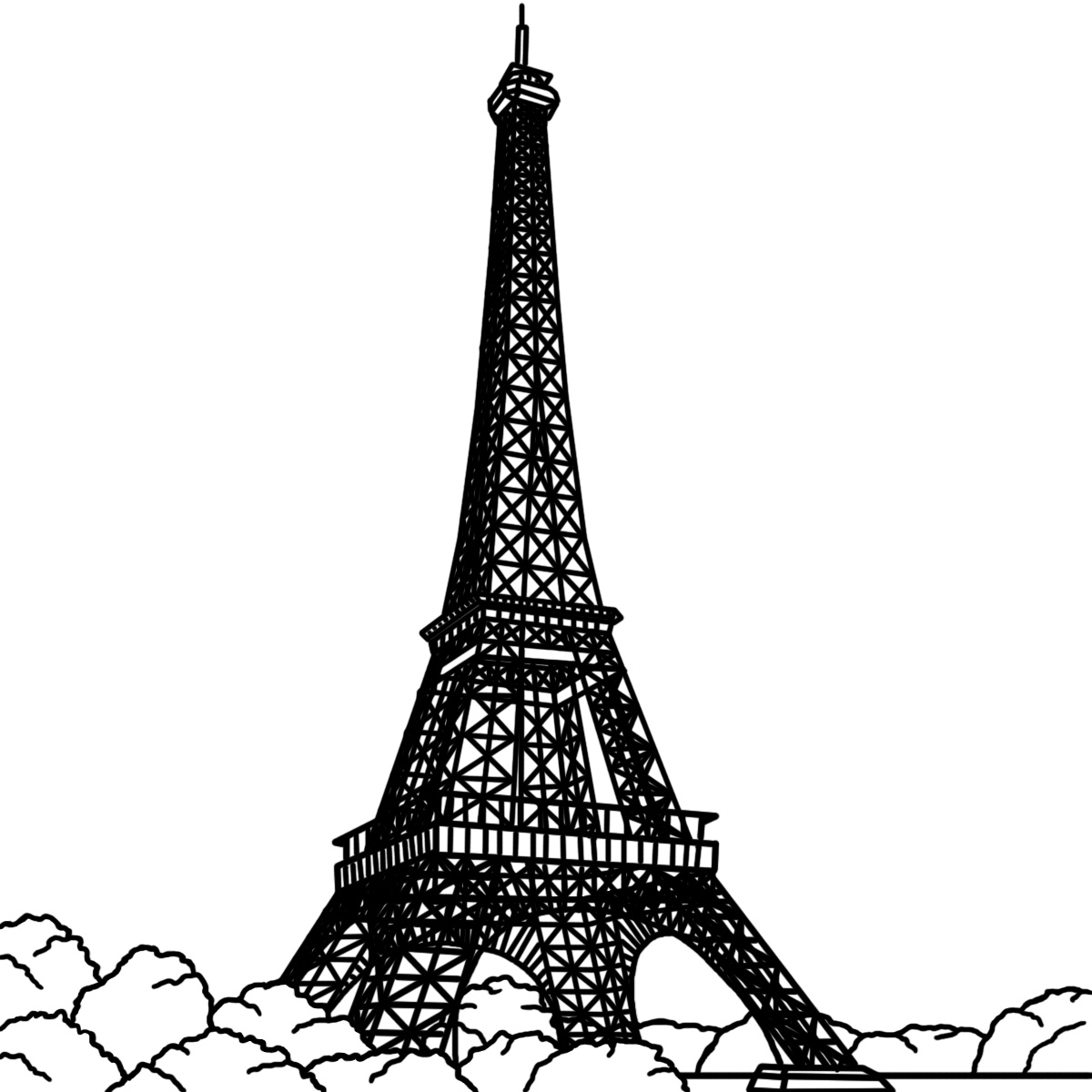 Eiffel Tower Paris Tower Dromgfd Top Clipart