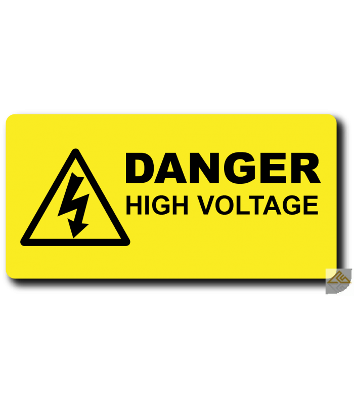 High Warning Voltage Hazard Label Free Transparent Image HQ Clipart