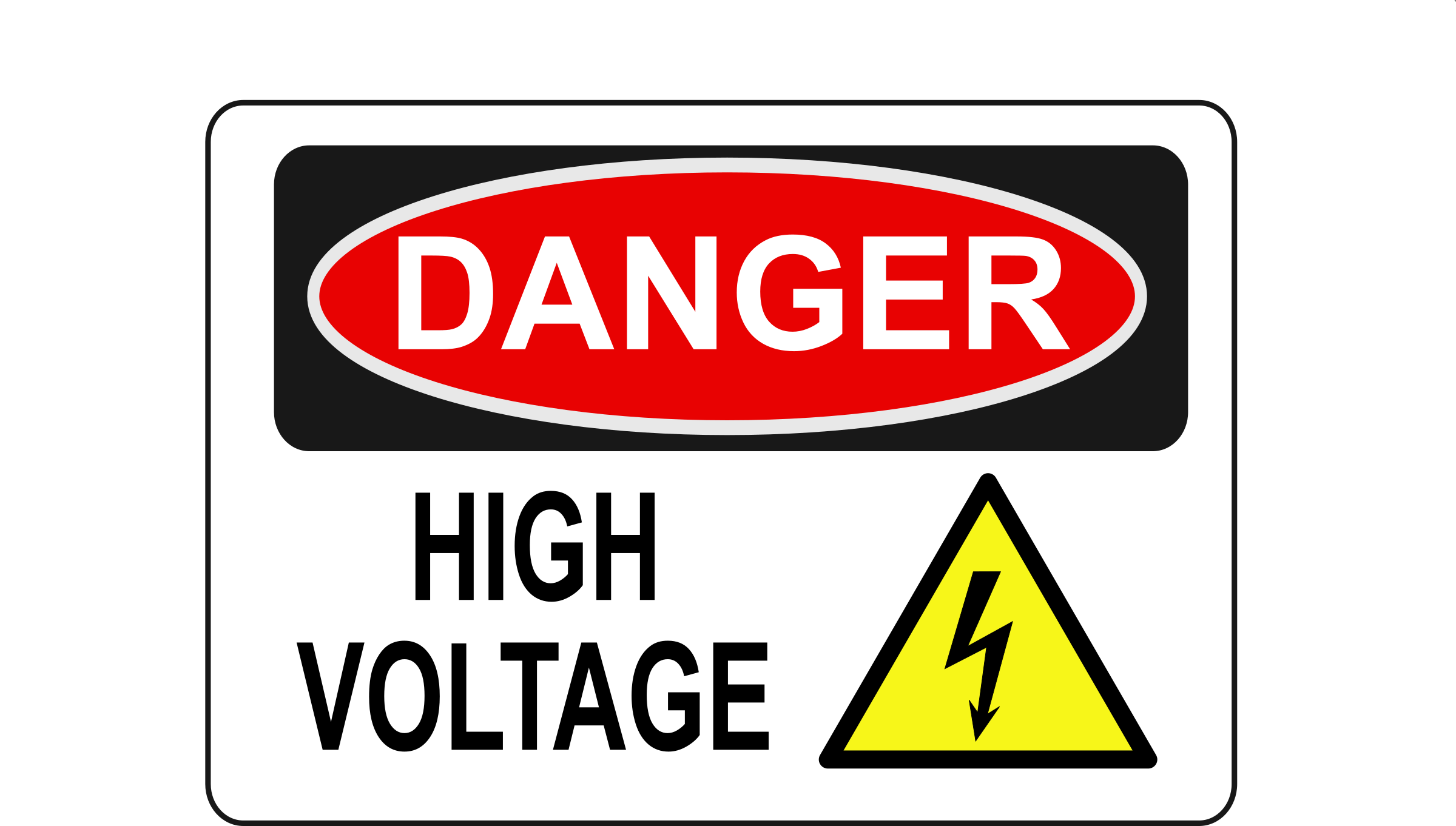 High Danger! Voltage Free Download PNG HD Clipart