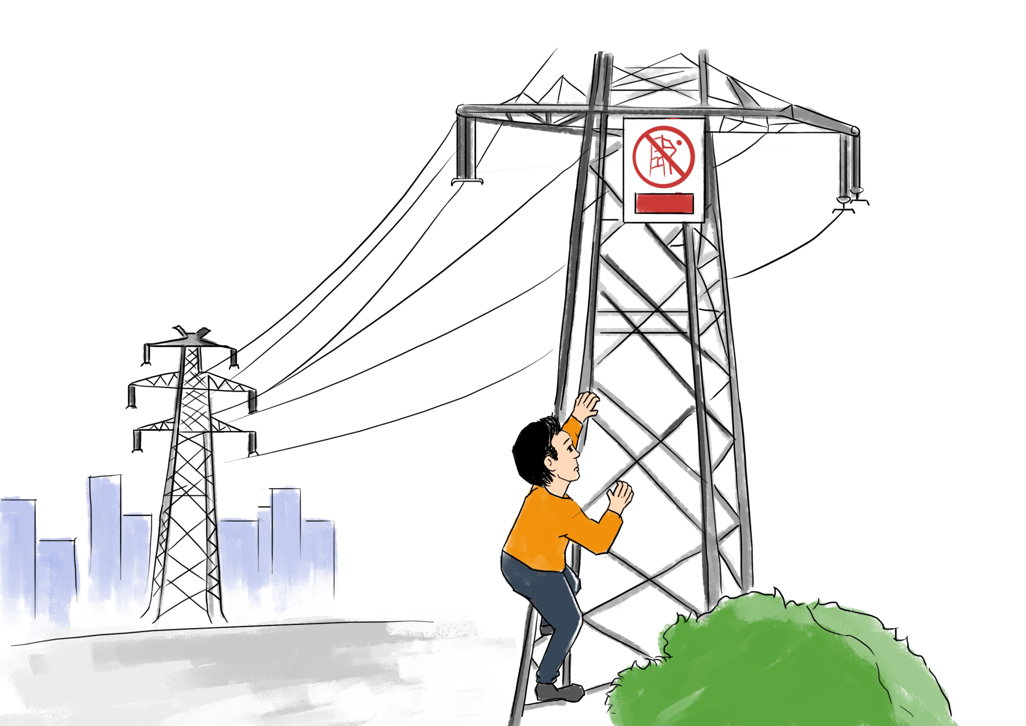Electricity High Climbing Voltage Prohibit Free Download Image Clipart