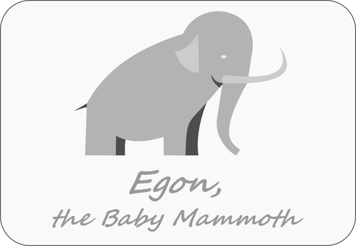 Baby Mammoth Clipart