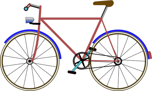 Color Bicycle Clipart