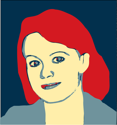 Of Red-Haired Female Clipart