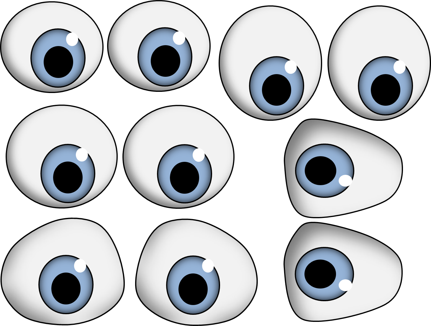 Eyes Cartoon Eye Vector In Open Office Clipart