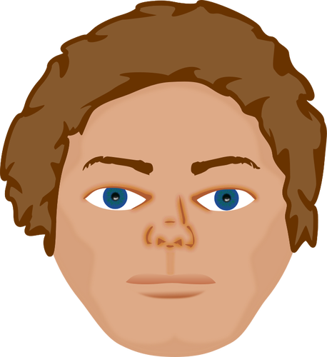 Young Man With Blue Eyes Clipart