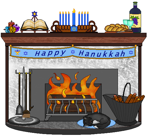Fireplace Hanukkah Challah Bread Png Image Clipart