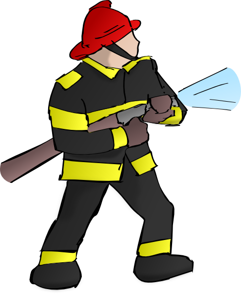 Cartoon Fireman Kid Transparent Image Clipart