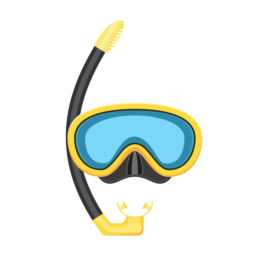 Download Underwater Set Mask Snorkel Diving Scuba Snorkeling Clipart