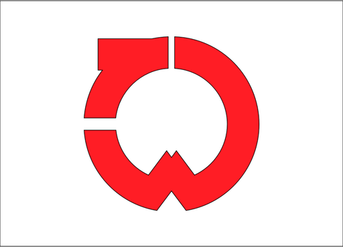 Flag Of Tenei, Fukushima Clipart
