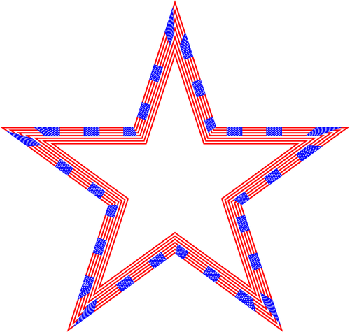 Usa Flag Star Clipart