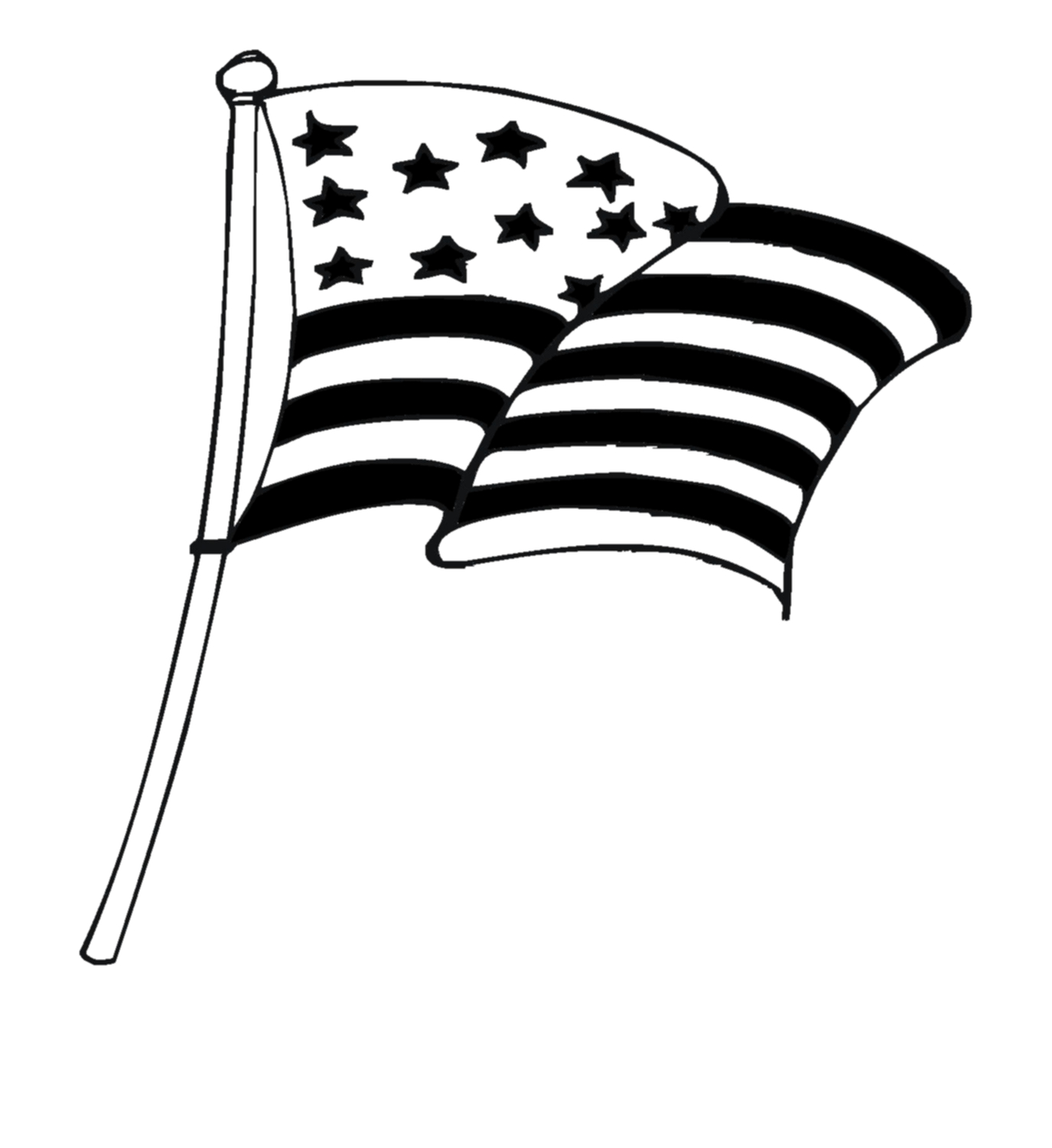 American Flag Waving For You Transparent Image Clipart