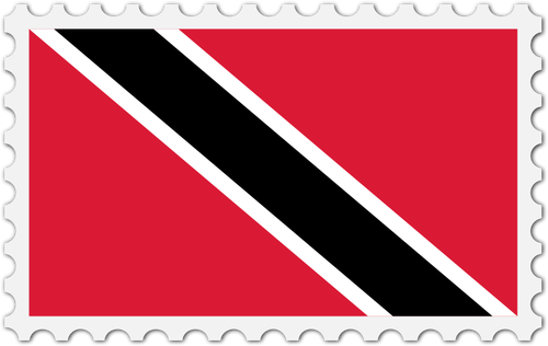Trinidad And Tobago Flag Stamp Clipart