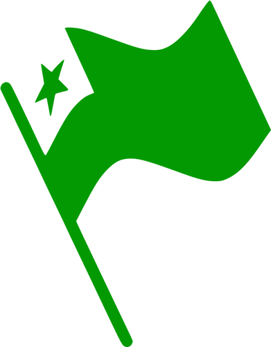 Esperanto Flag Waving Clipart