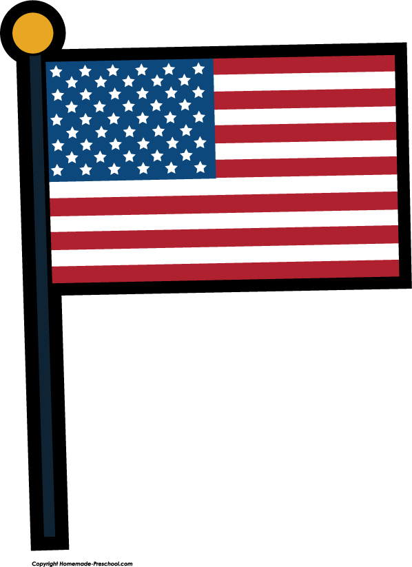 Free American Flags Hd Photo Clipart