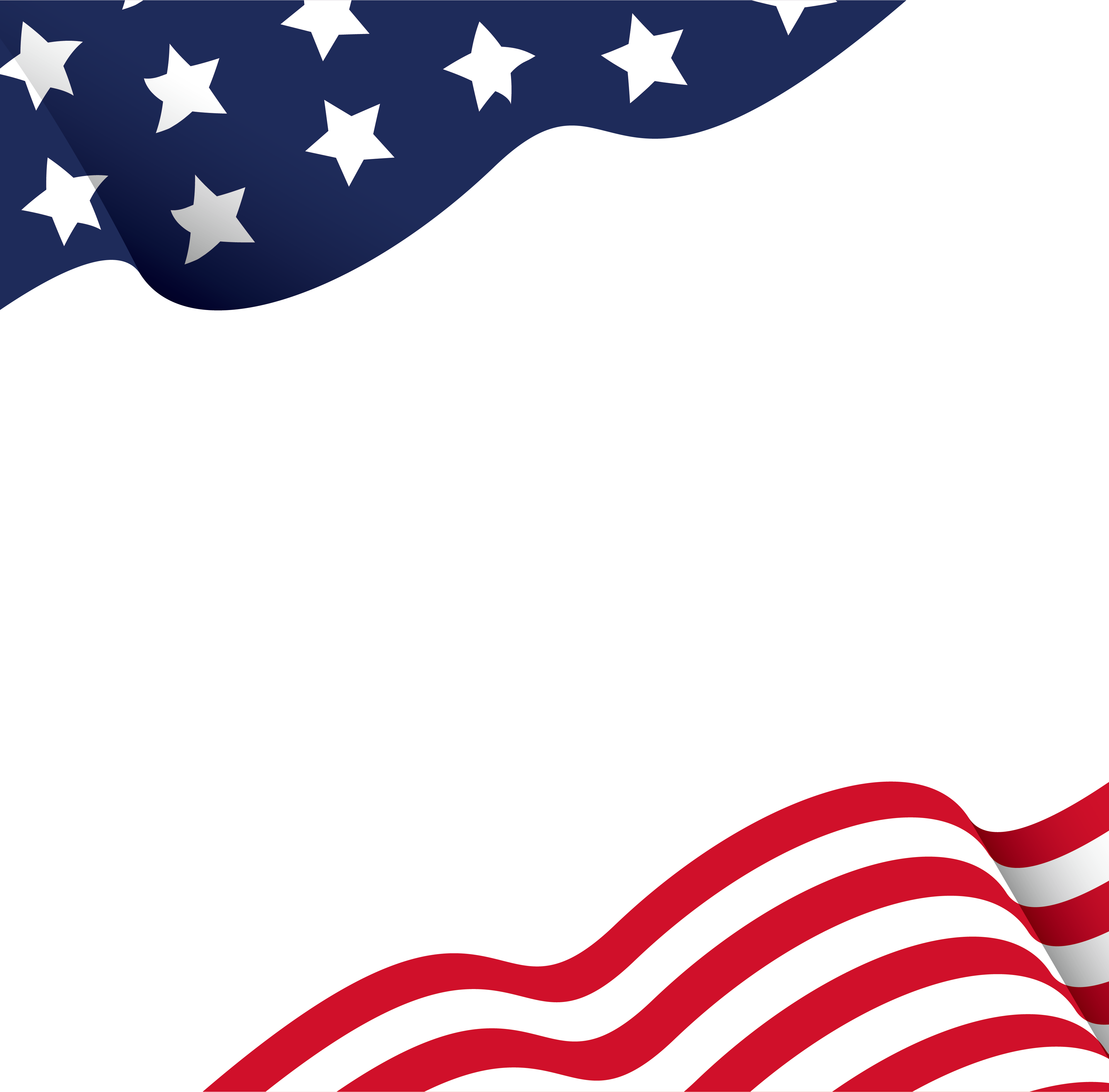 United Of American States Flag The Borders Clipart