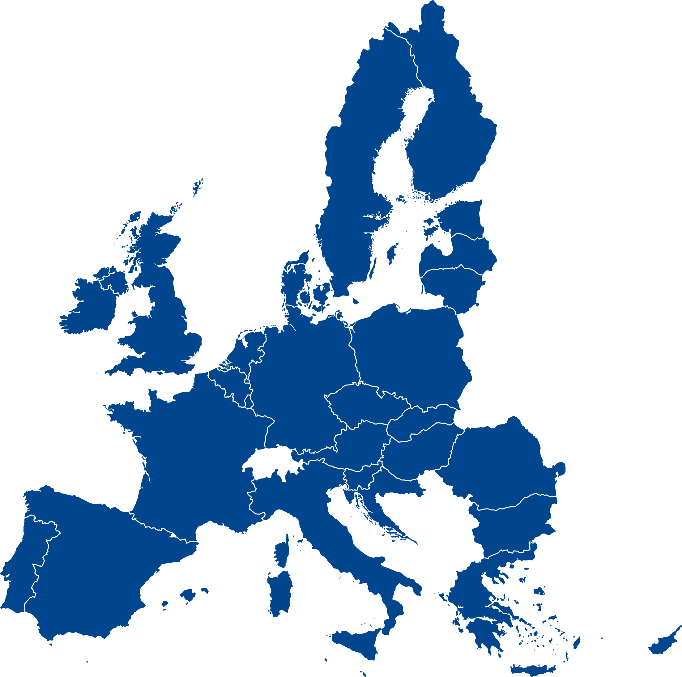 Europe Map Union Of Flag Member State Clipart
