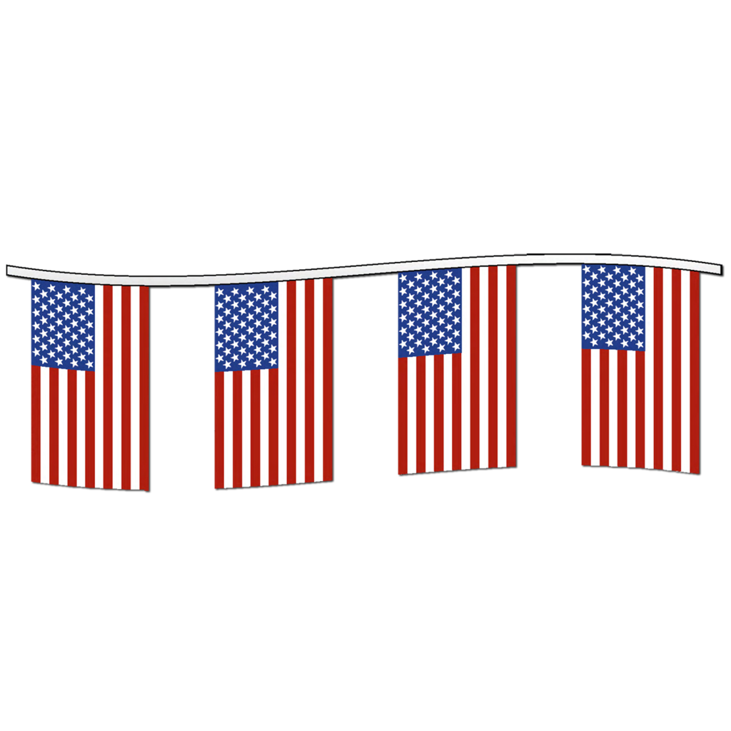 Pennon United Of Sales States Flag American Clipart