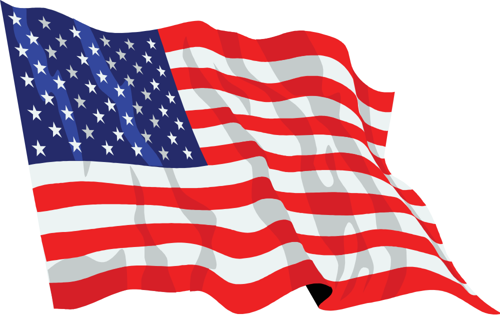 United Usa Of States Flag The Clipart