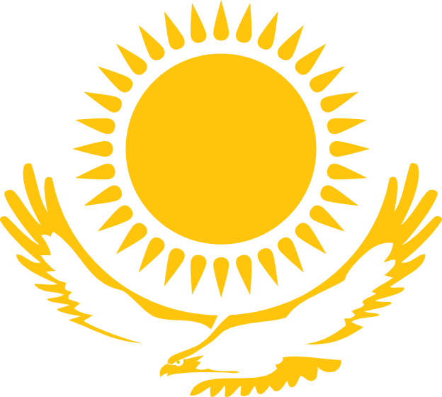 Emblem Of Flag Kazakhstan Sun Download Free Image Clipart