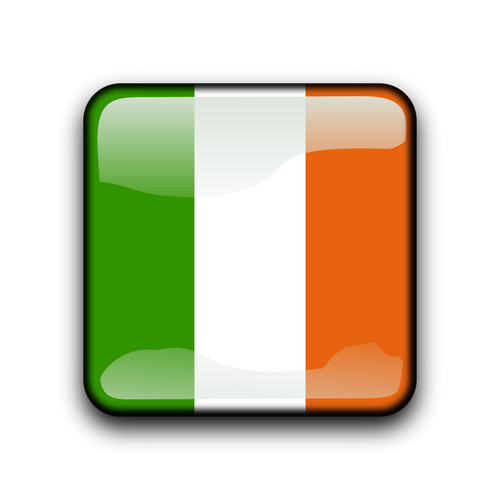 Ireland Flag Button Clipart