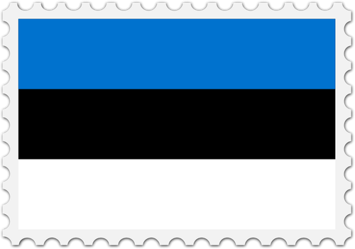 Estonia Flag Stamp Clipart