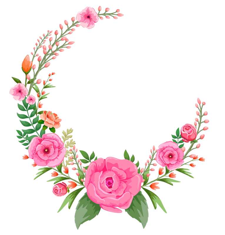 Pink Rose Flowers Flower Frame Free HD Image Clipart