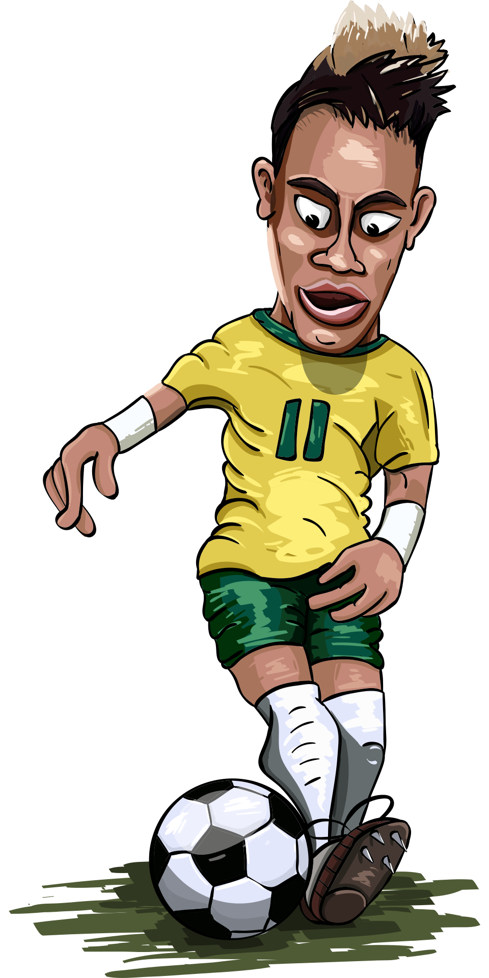 Player Neymar Vector Football Graphics HD Image Free PNG Clipart