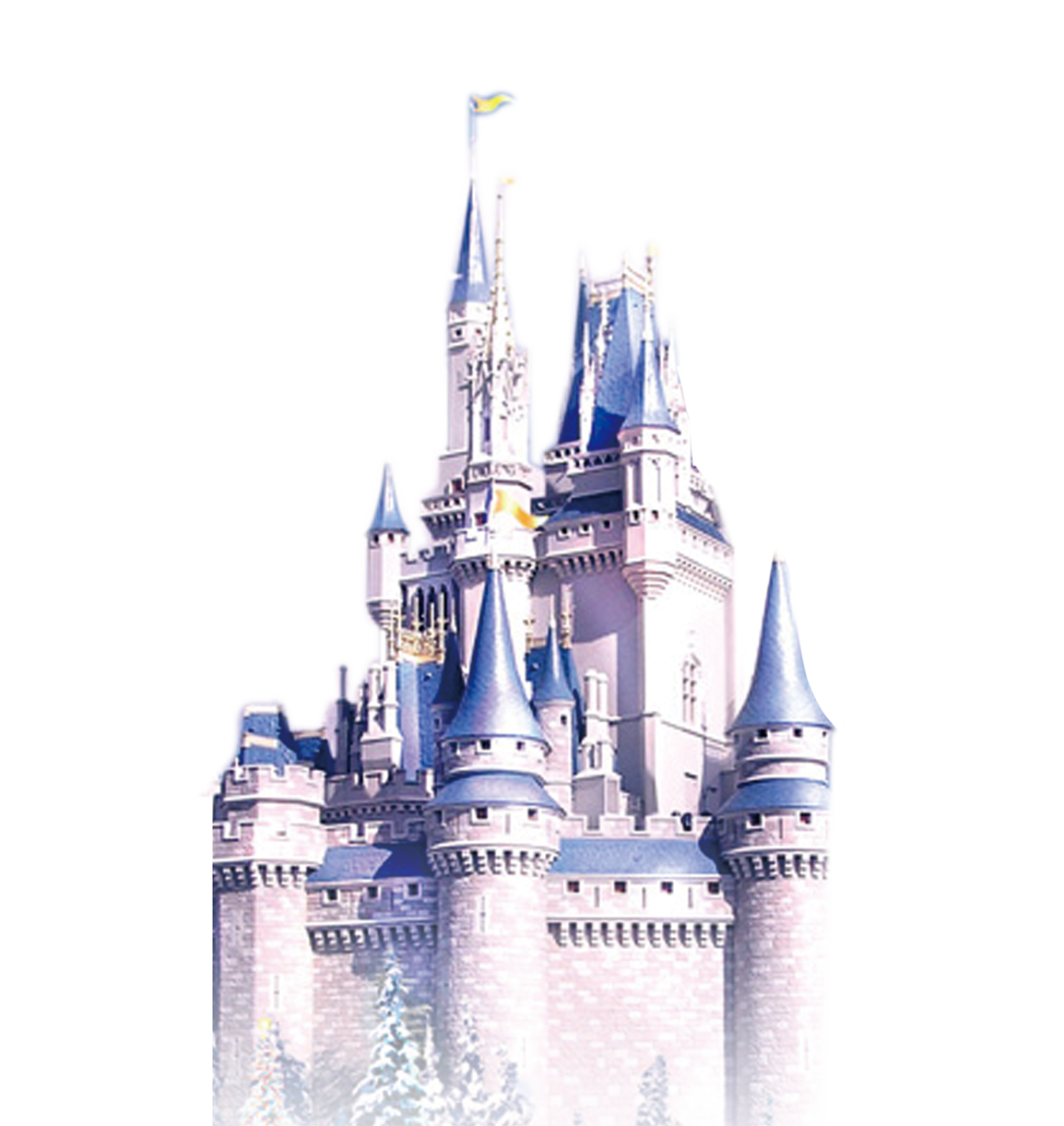 Frozen Castle Elsa Anna Free Frame Clipart