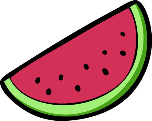 Watermelon Slice Wedge Clipart