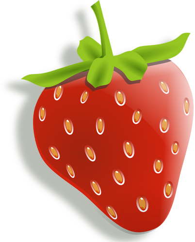 Of Shaded Strawberry Clipart