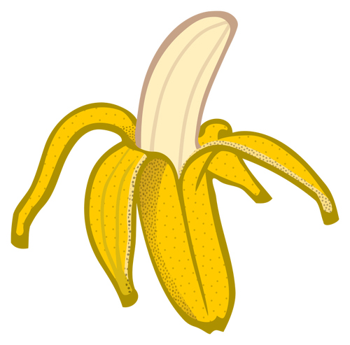 Peeled Banana Clipart