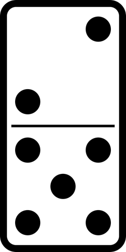 Domino Tile 2-5 Clipart