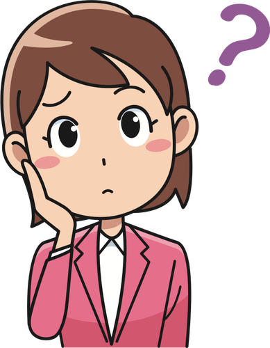 Confused Lady Image Clipart