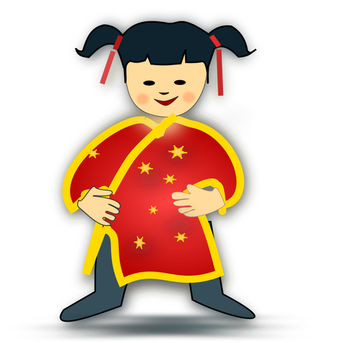 Chinese Girl Clipart