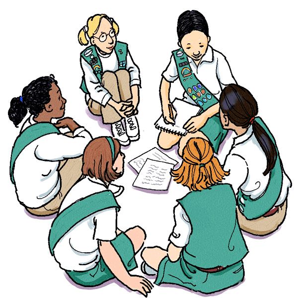 Girl Scout Generic On Girl Scouts Girl Clipart
