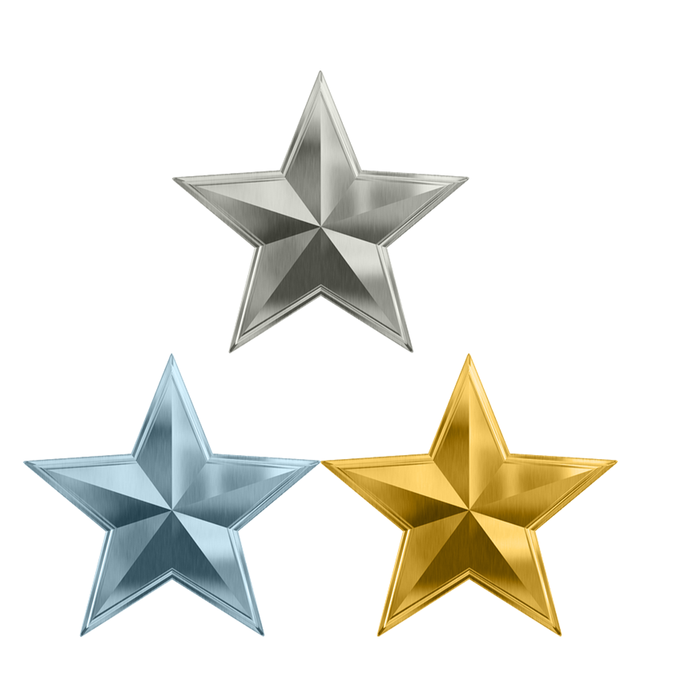 Cluster Star Metal Gold Free Transparent Image HQ Clipart