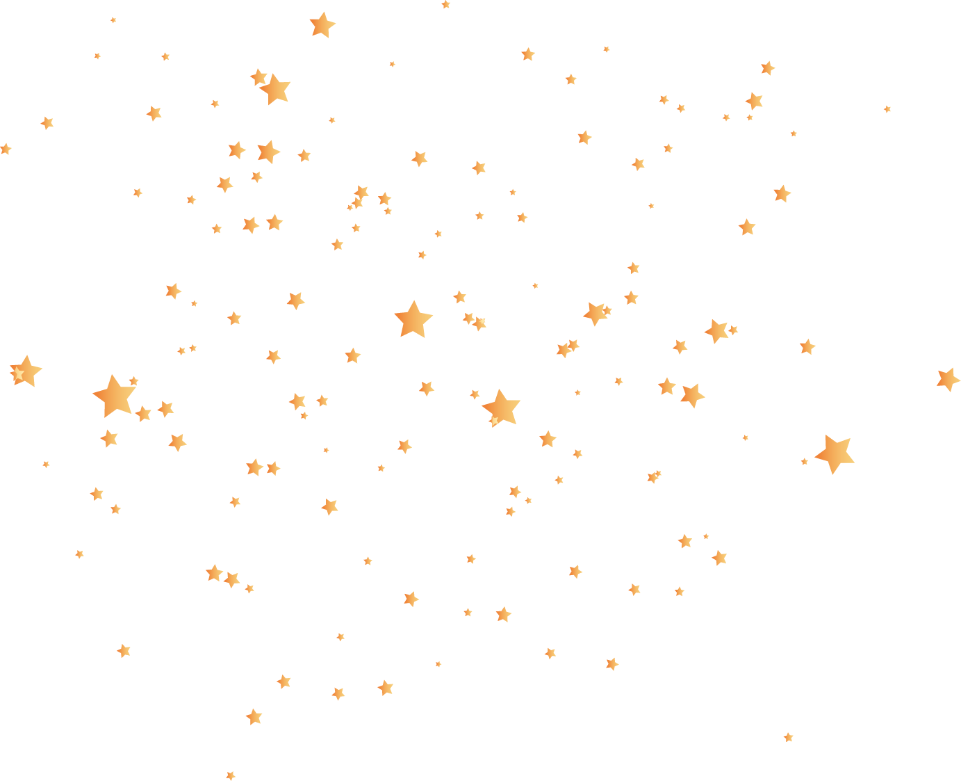 Floating-Painted Angle Gold Pattern Vector Stars Clipart