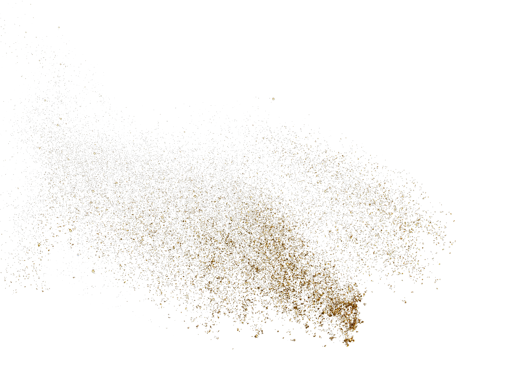 Download Golden Sprinkle Pattern Particles Powder White The Clipart PNG