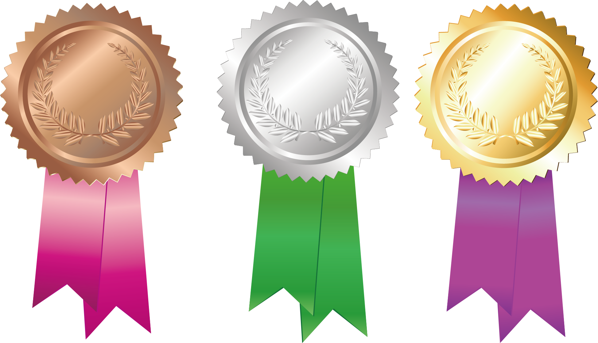 Creative Medal Bronze Gold Silver Free PNG HQ Clipart