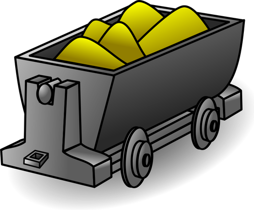 Gold Lorry Clipart