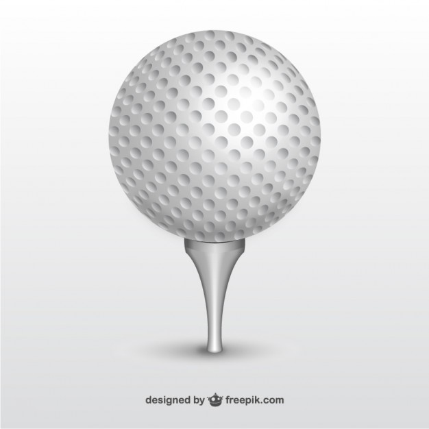 Clip Art Golf Ball Vector Graphics Freevectors Clipart