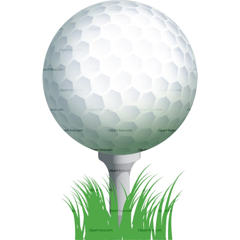 Clip Art Golf Ball On Tee Kid Clipart